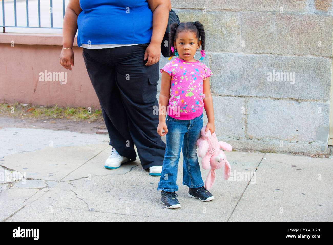 Fat african american child hi-res stock photography and images - Alamy