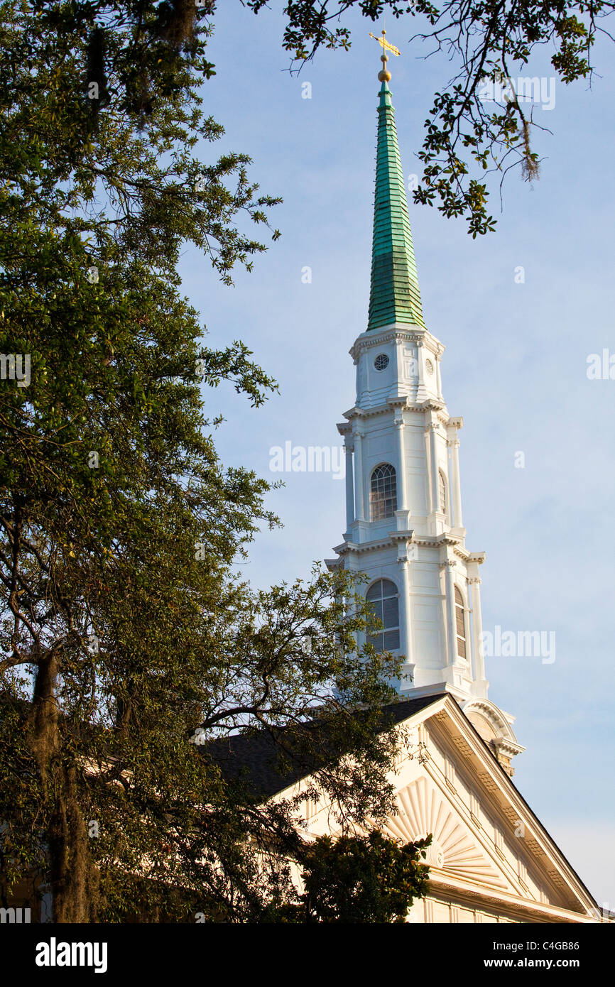 Independent Presbyterian Church, Savannah, Georgia Stock Photo