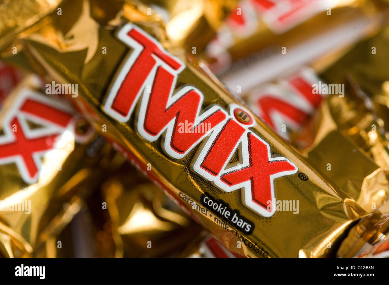 Twix chocolate candy bars Stock Photo Alamy