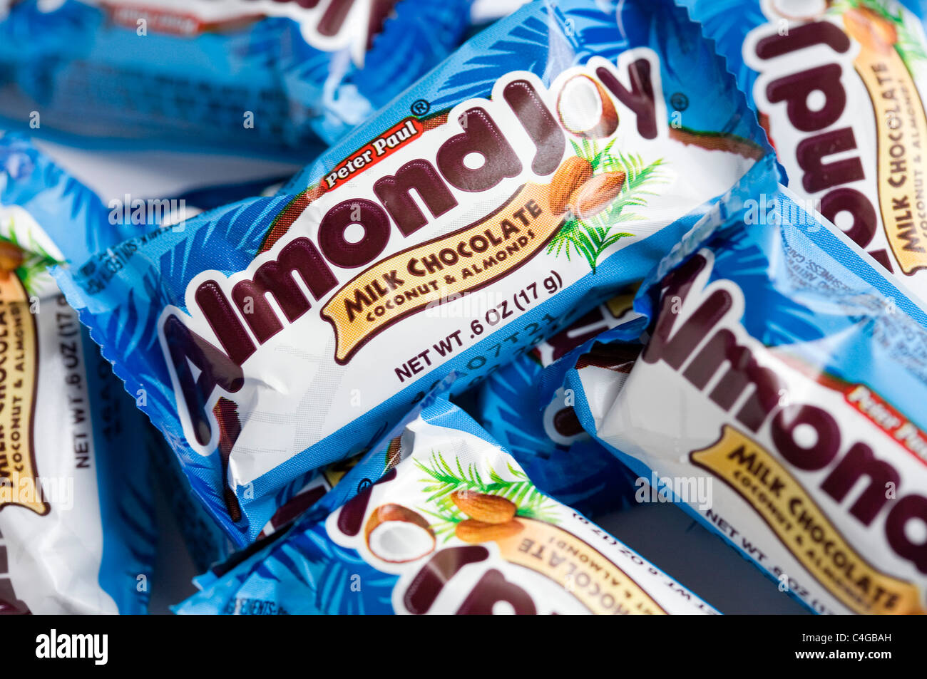 Almond Joy chocolate candy bars Stock Photo Alamy