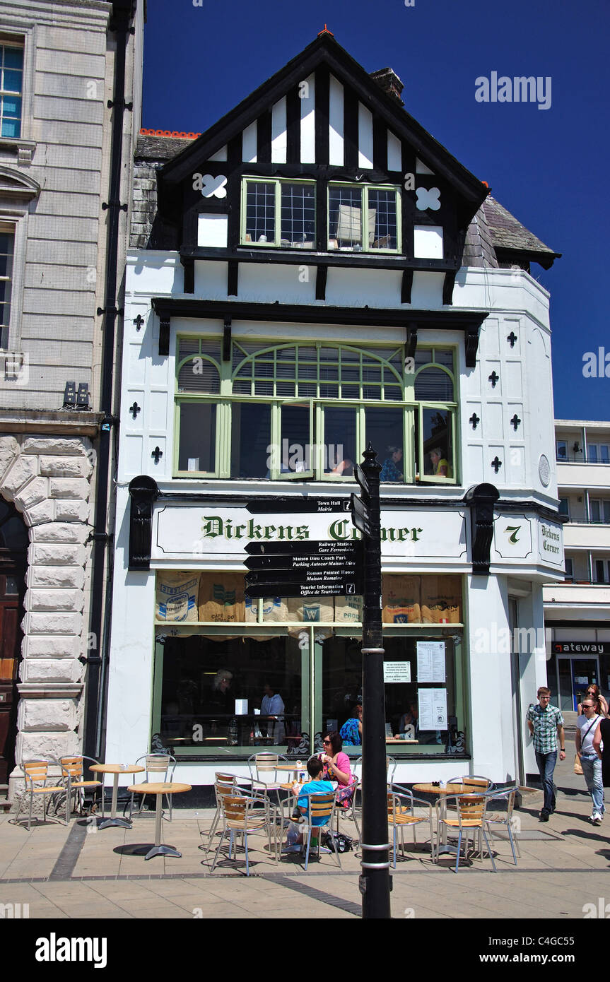 Dickens Corner Tea Rooms, Market Square, Dover, Kent, England, United