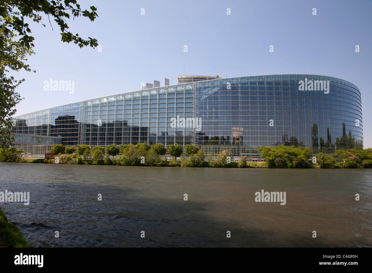 Government building of the European Union in Strasbourg France Stock Photo