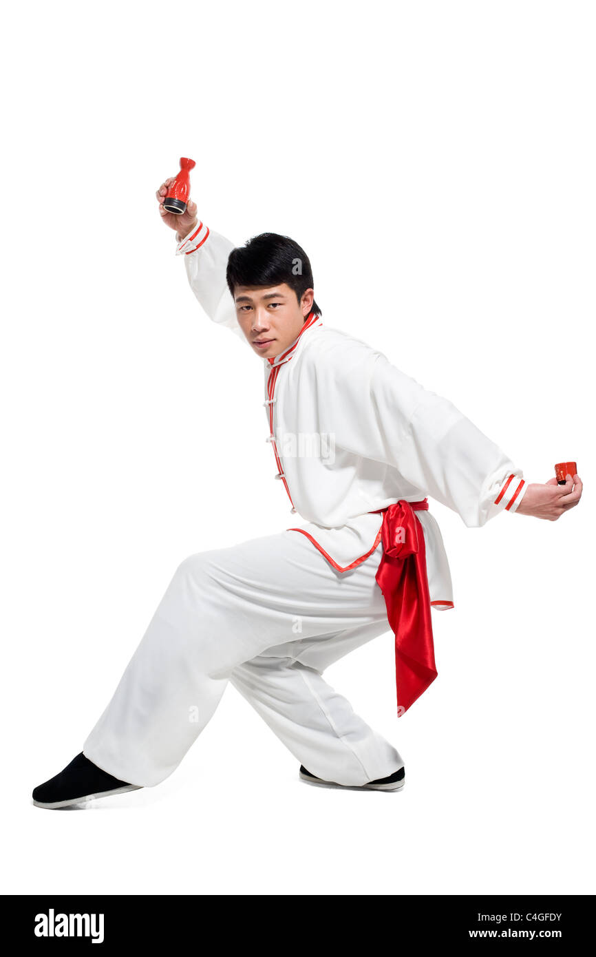 Man in Traditional Chinese Clothing Stock Photo