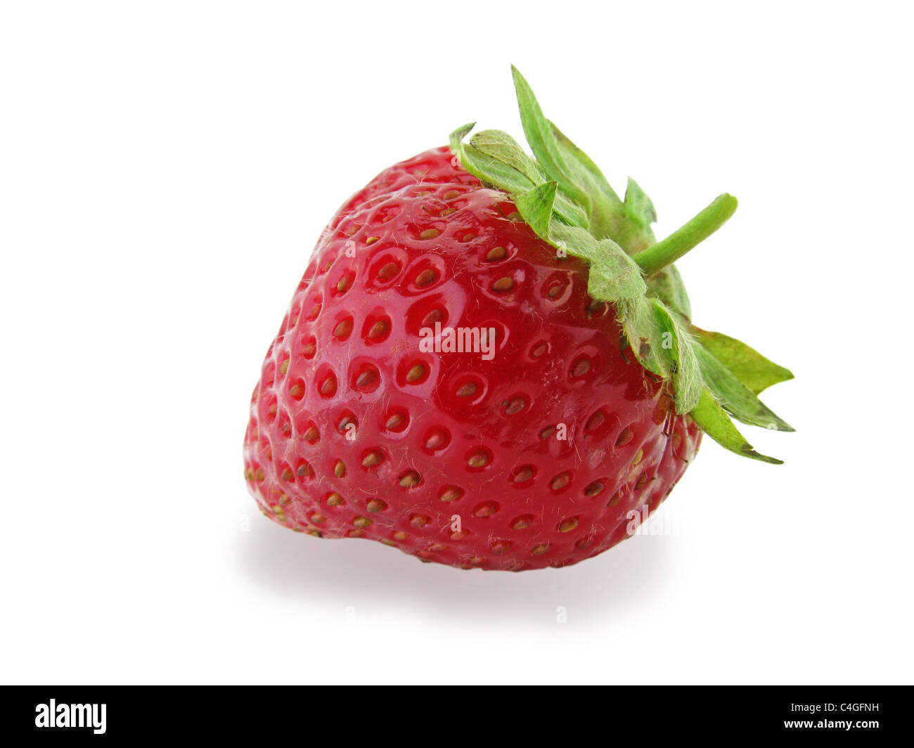 red strawberry isolated on white background Stock Photo - Alamy