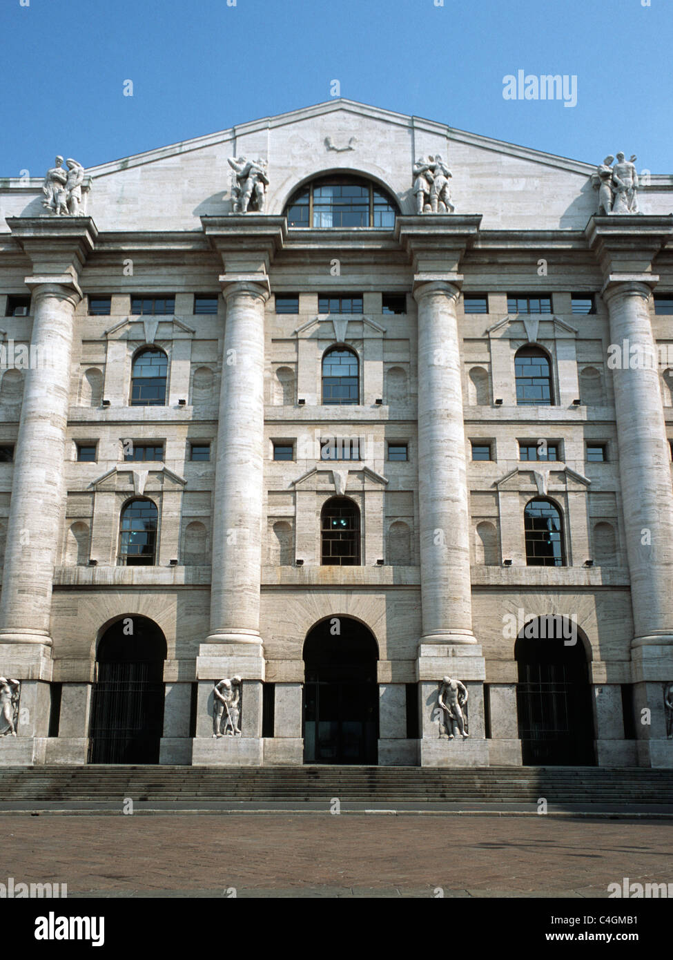 The Borsa Stock exchange Milan Italy Stock Photo - Alamy