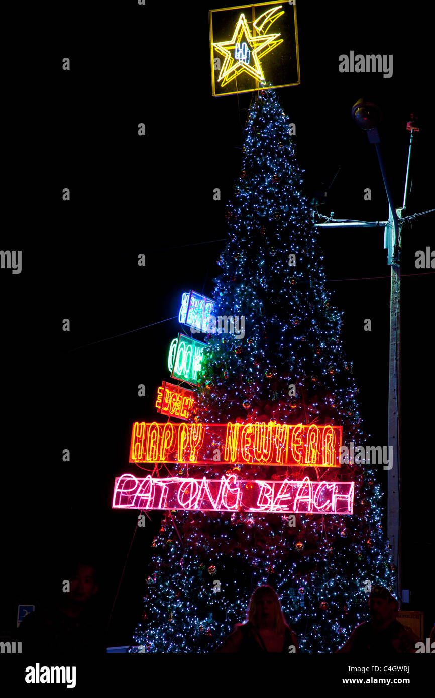 Christmas tree, Patong Beach, Phuket, Thailand Stock Photo Alamy