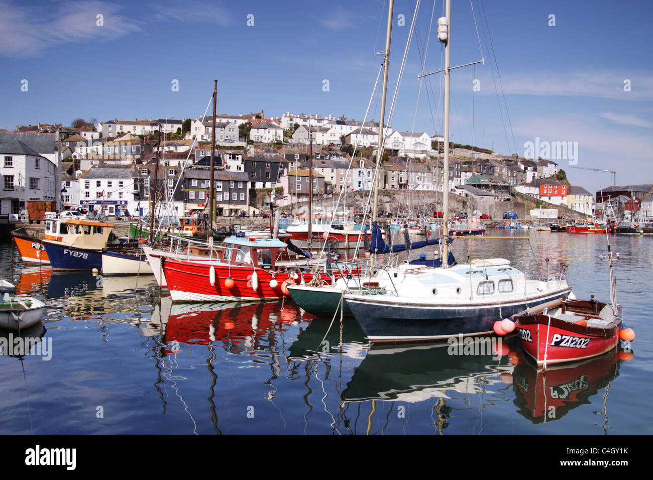 Mevagissey,Cornwall,West Country,England,UK Stock Photo