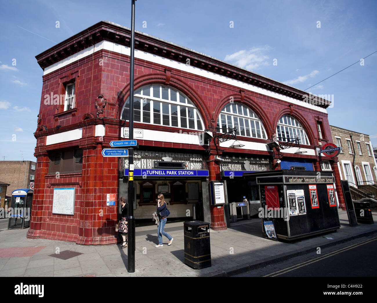 Front of Tufnell Park Tube Station, London, England, England, UK, GB Stock Photo