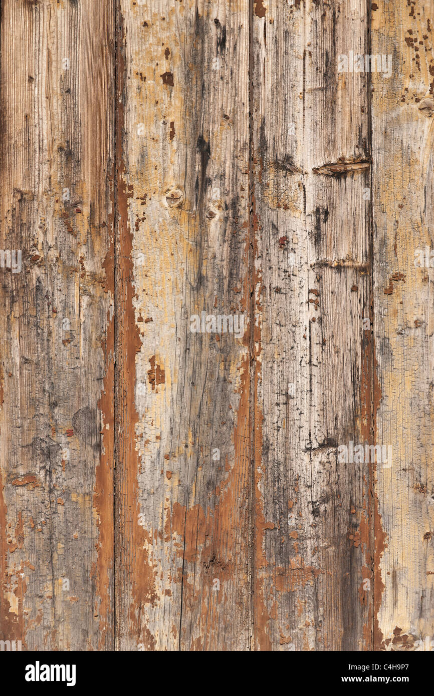 Detailansicht einer Holzwand | Detail photo of a wooden wall Stock Photo