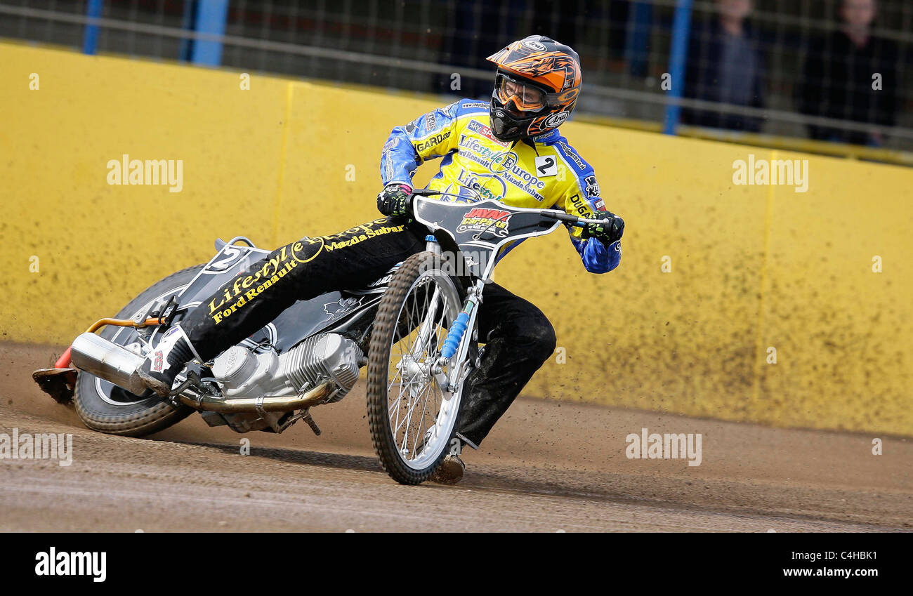 Speedway racing at the Arlington Speedway track near Eastbourne. Picture by James Boardman Stock