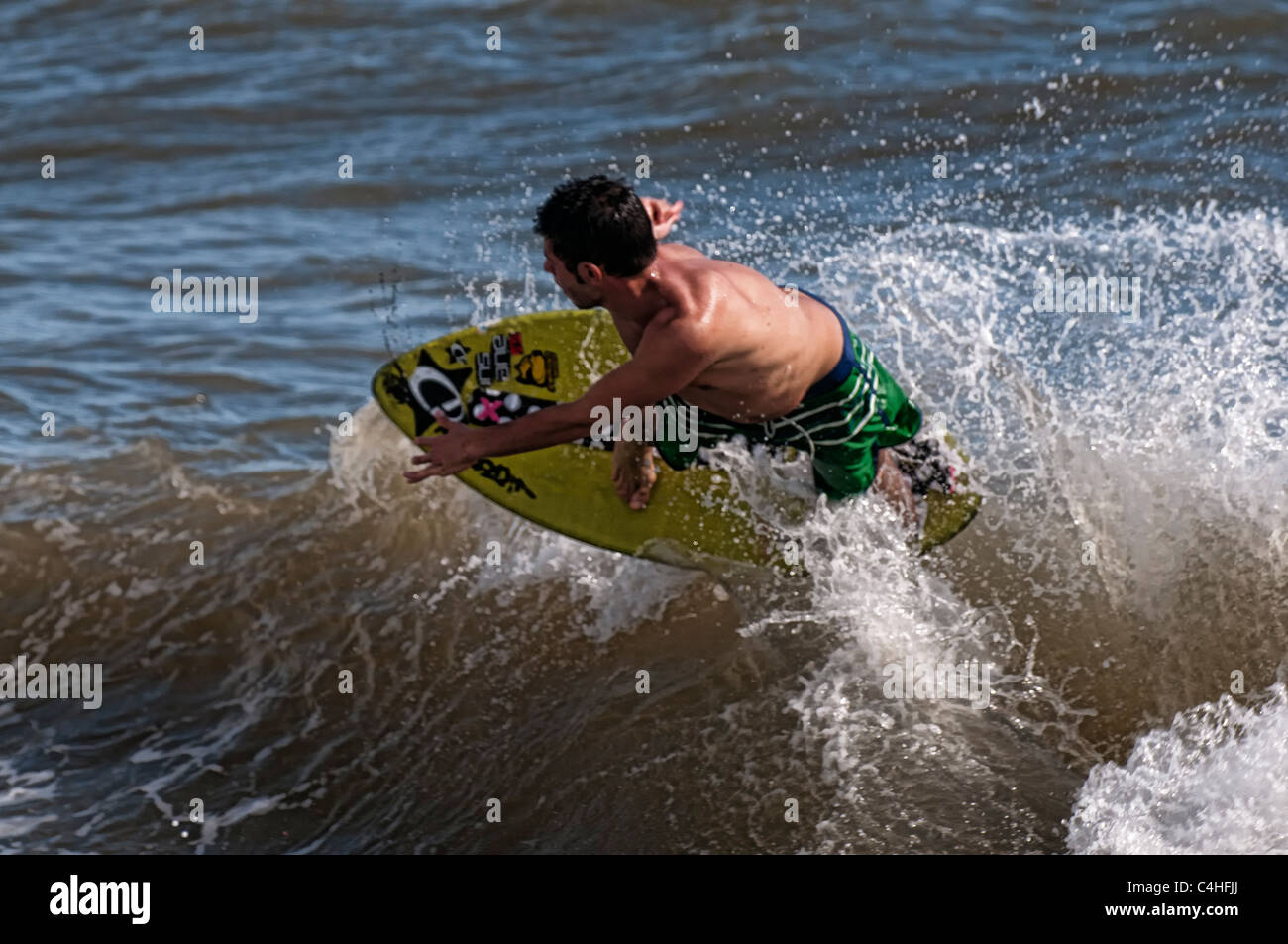 Andrea Bocchi, Italian Champion of skimboard Stock Photo Alamy