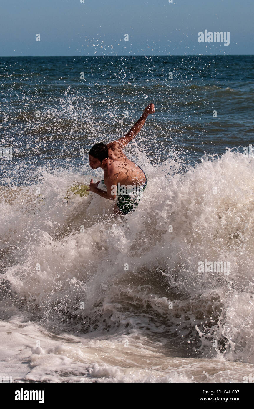 Andrea Bocchi, Italian Champion of skimboard Stock Photo Alamy