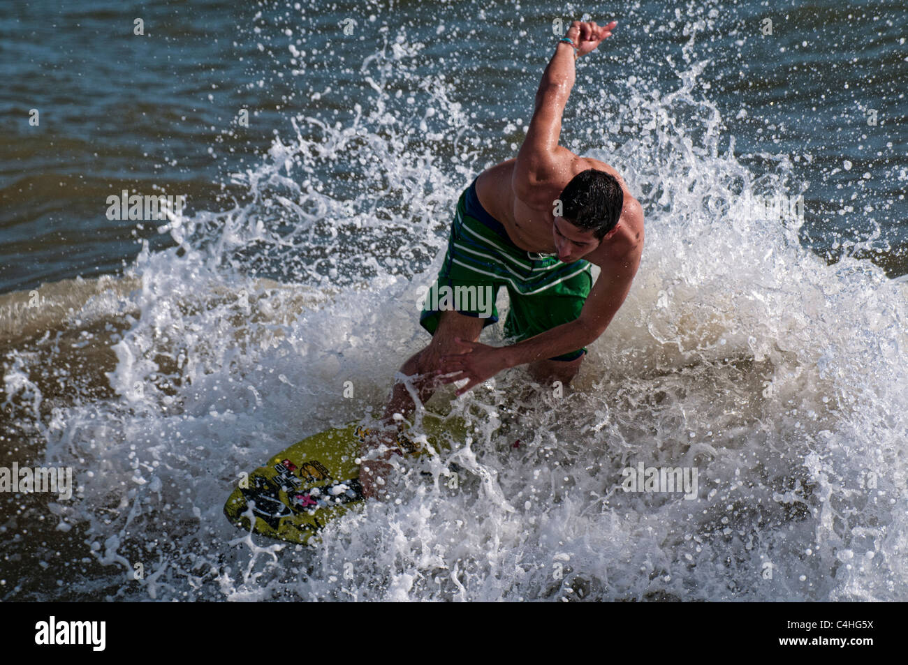 Andrea Bocchi, Italian Champion of skimboard Stock Photo Alamy