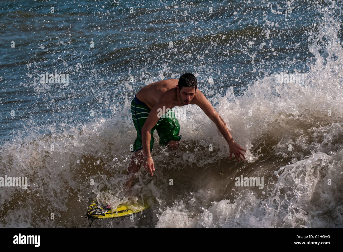 Andrea Bocchi, Italian Champion of skimboard Stock Photo Alamy