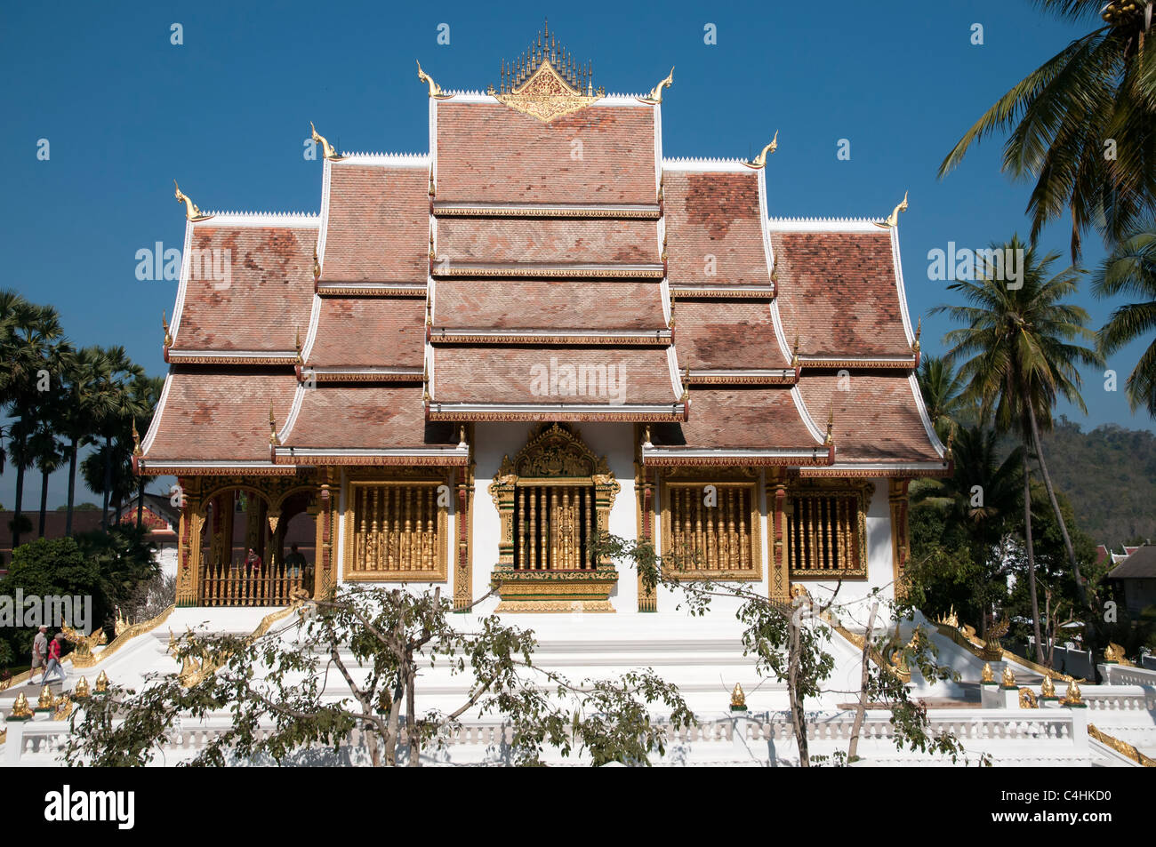 The temple of Wat Xieng Thing in Lunag Prabang, Laos Stock Photo