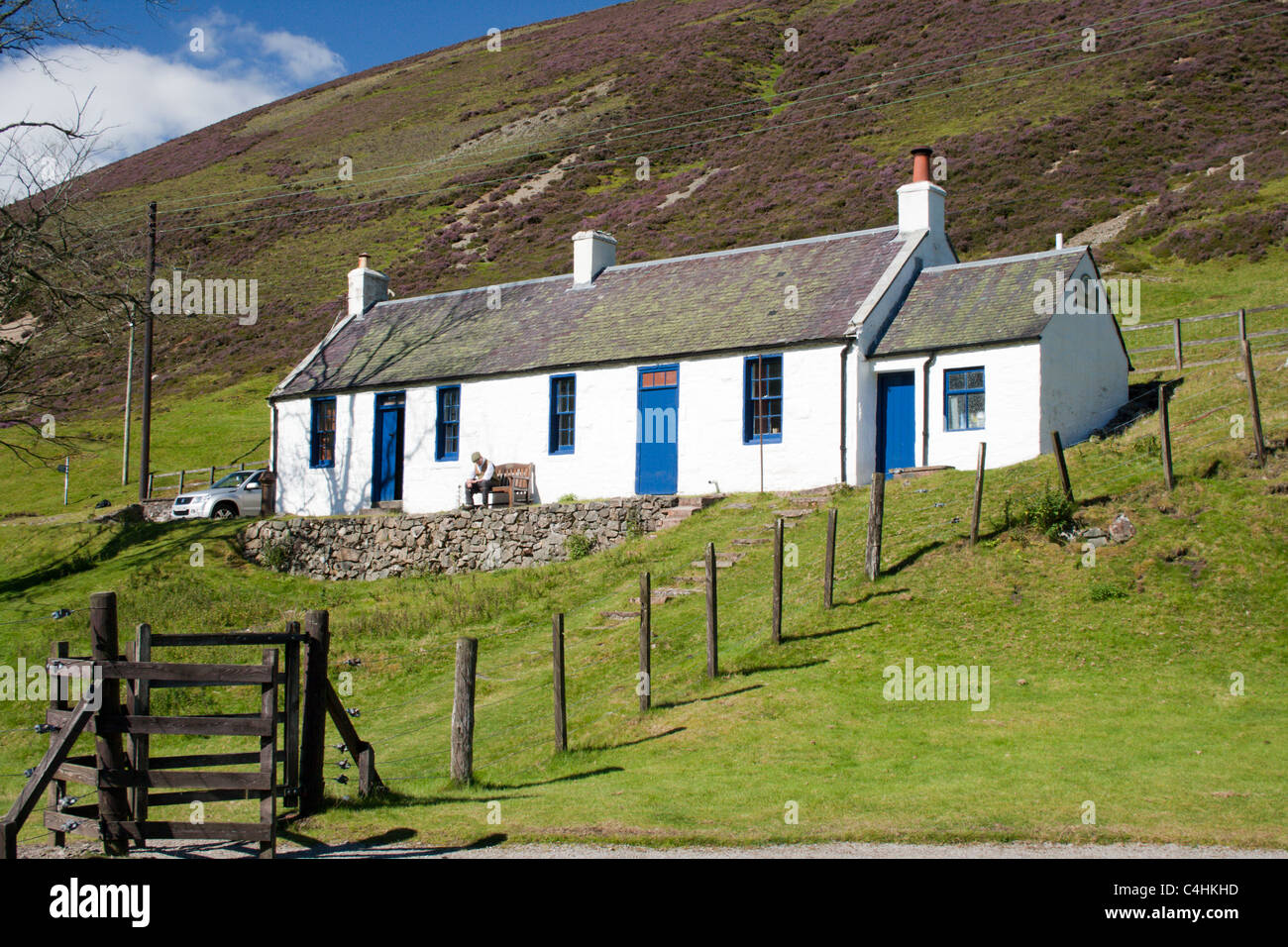 Miners Cottage at Wanlockhead Stock Photo