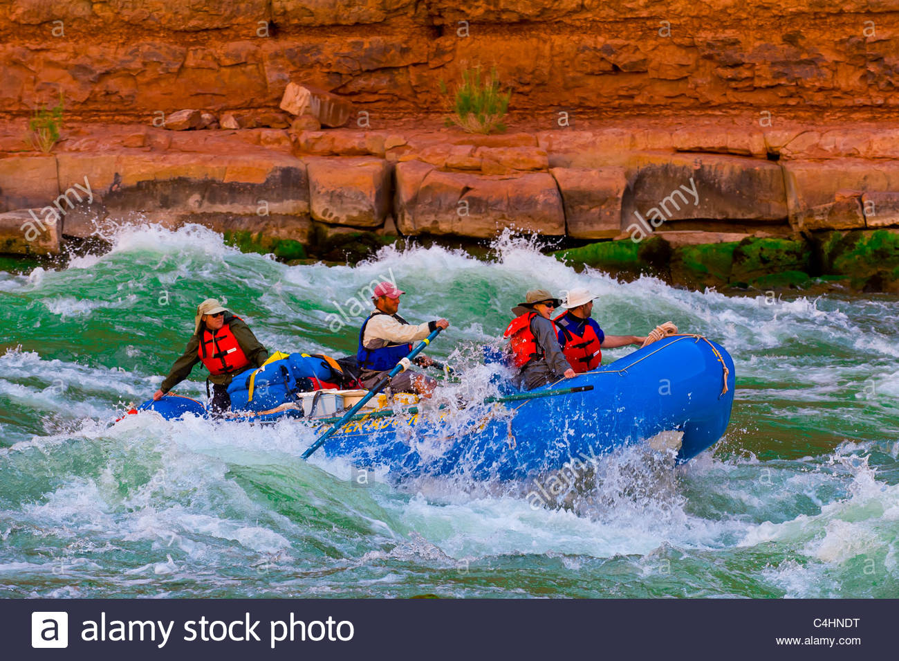 Whitewater rafting, House Rock Rapid, Marble Canyon, Colorado River