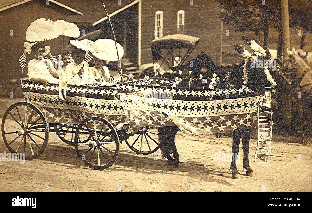 4th of july wagon