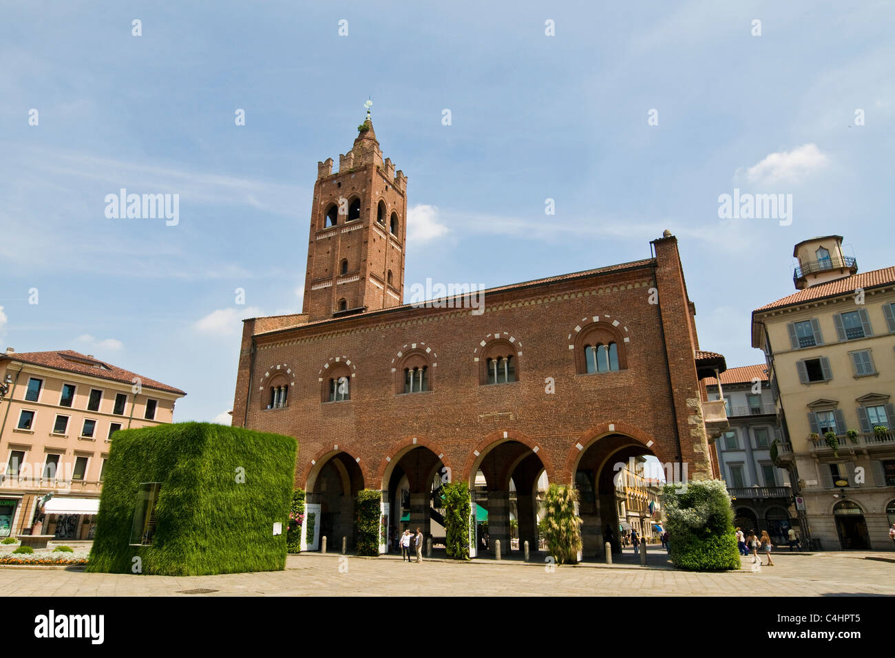 Arengario Palace, the old town hall in XIII century, Monza, Italy Stock ...