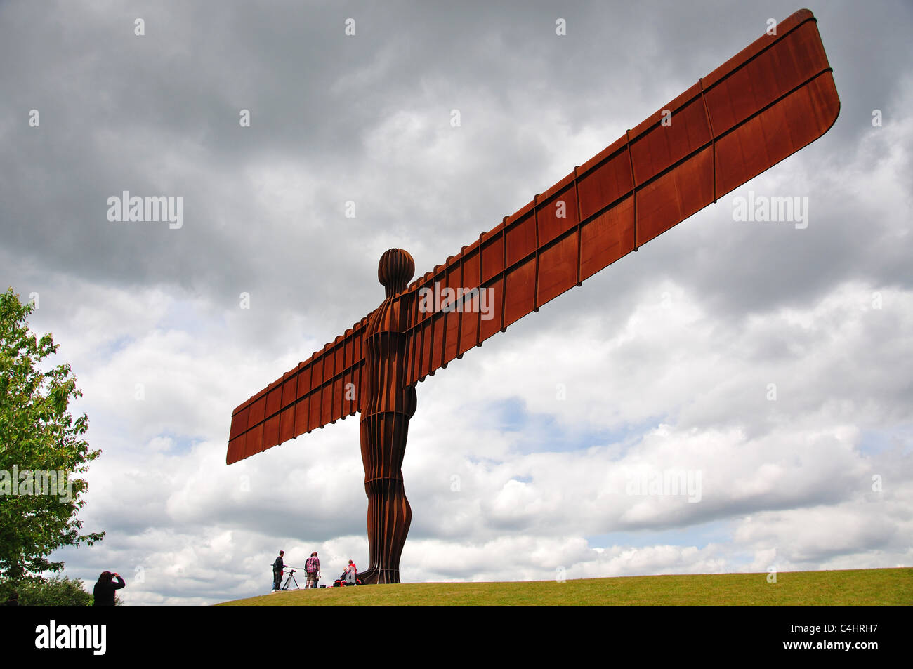 The 'Angel of the North' sculpture, Gateshead, Tyne and Wear, England, United Kingdom Stock Photo