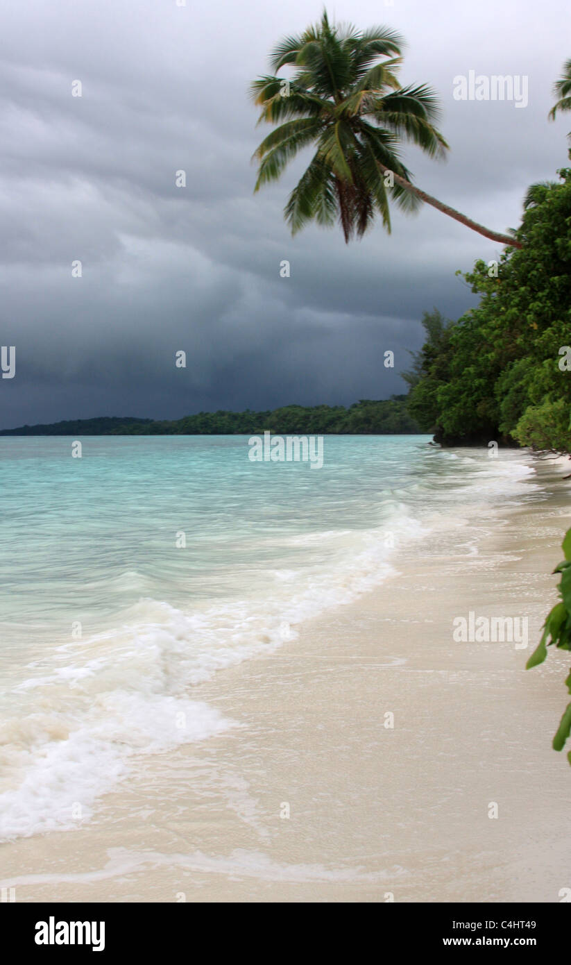Ohoililir Beach on Kei Kecil in Indonesia Stock Photo