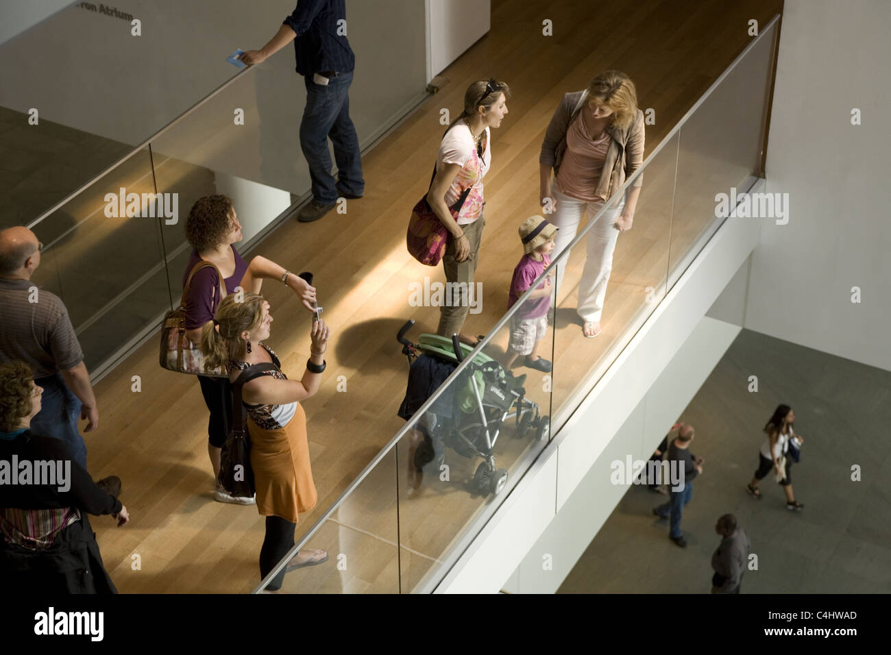 Visitors at the Museum Of Modern Art (MOMA), New York City. Stock Photo