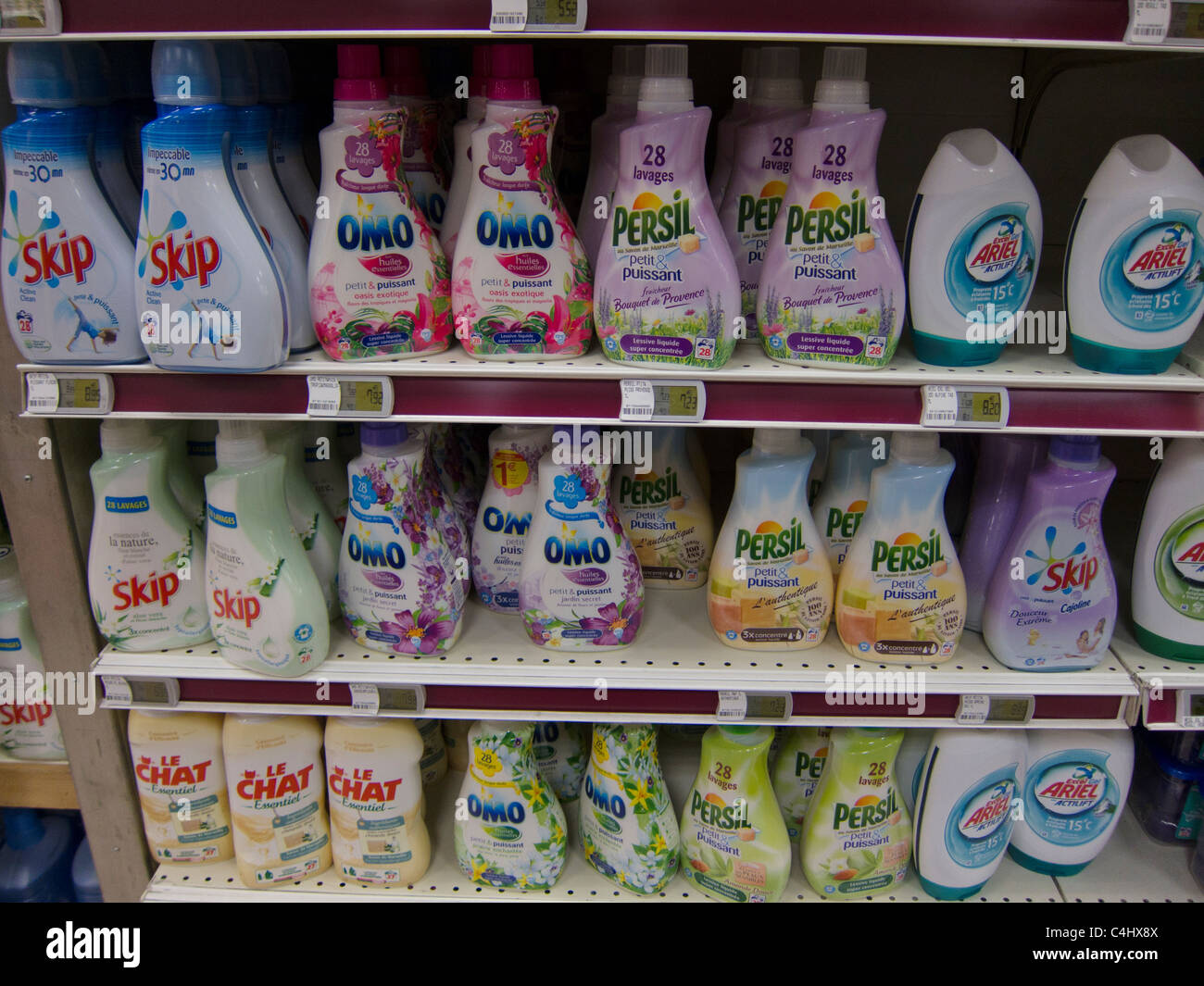 Paris, France, Consumer Products, Clothes Detergents, Plastic Bottles