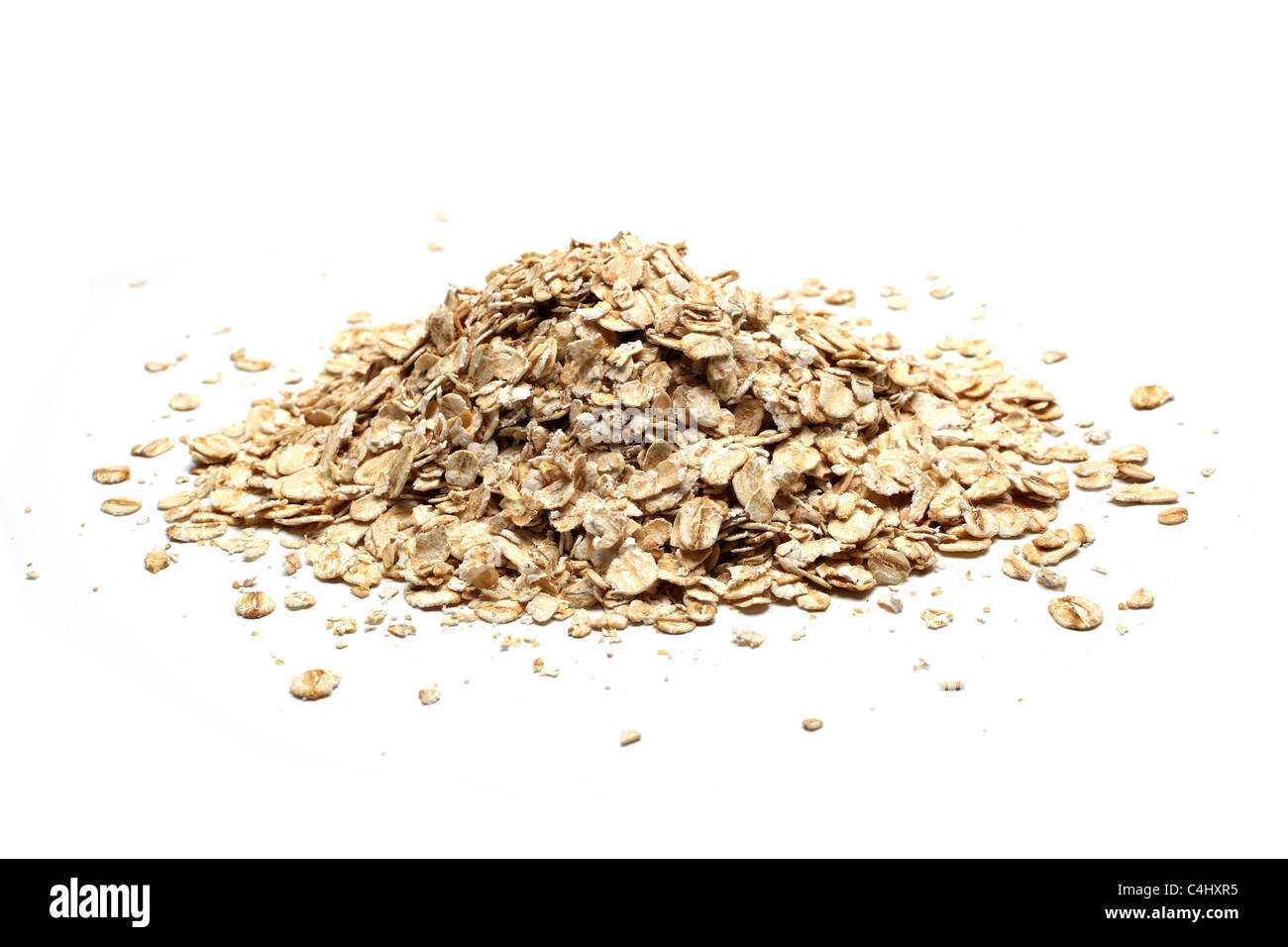 porridge organic oat pile Stock Photo