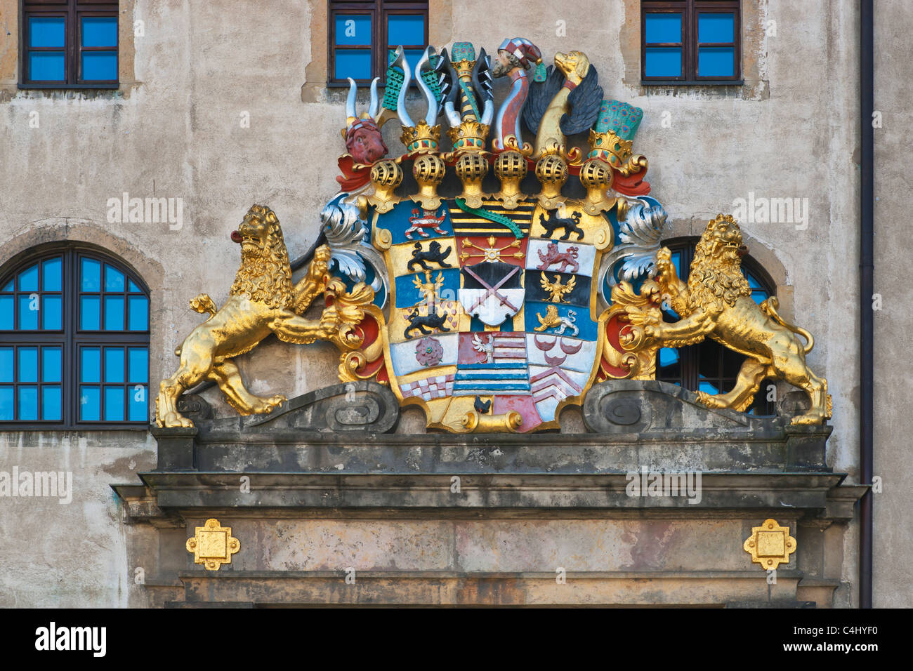 Schloss Hartenfels, Torgau | Hartenfels Castle, Torgau Stock Photo