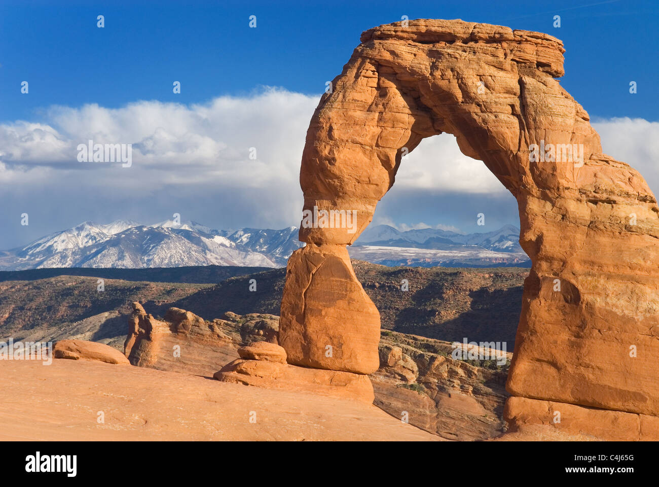 Delicate Arch, Arches National Park Utah Stock Photo