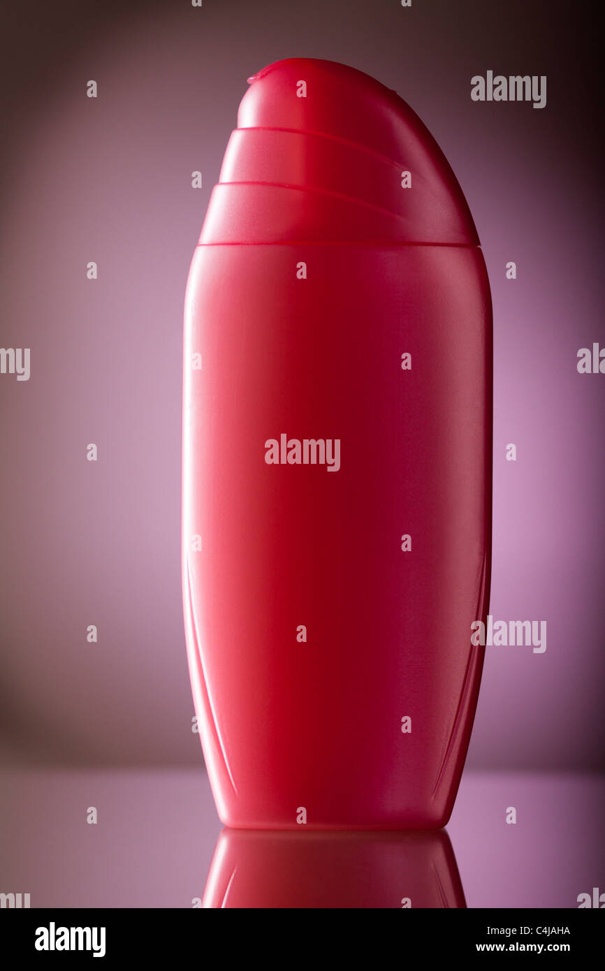 Pink Shower Gel Bottle Stock Photo Alamy