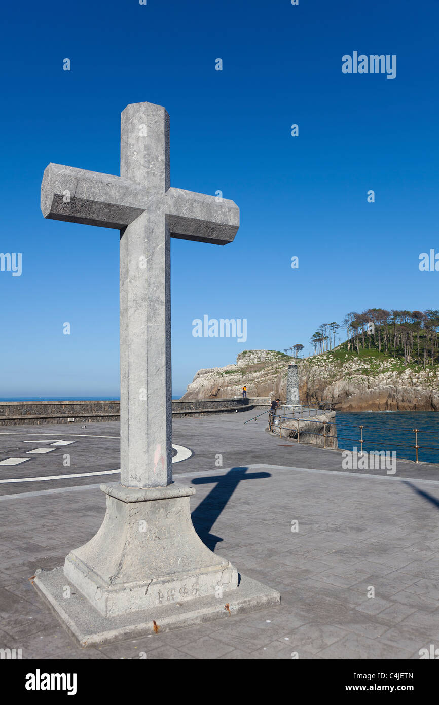 San Nicolas island, Lekeitio, Bizkaia, Spain Stock Photo