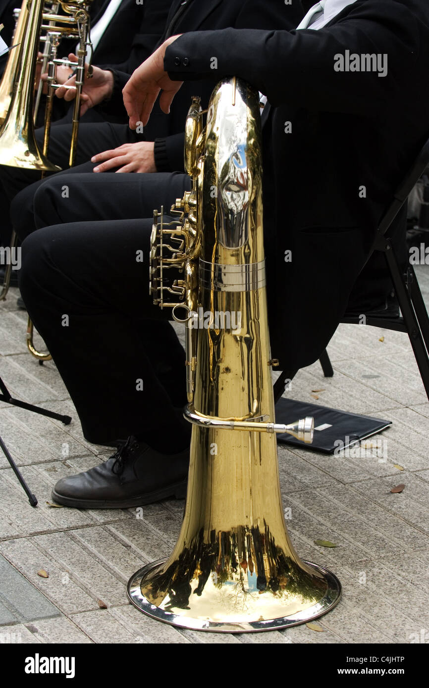 Man with trumpet Stock Photo - Alamy
