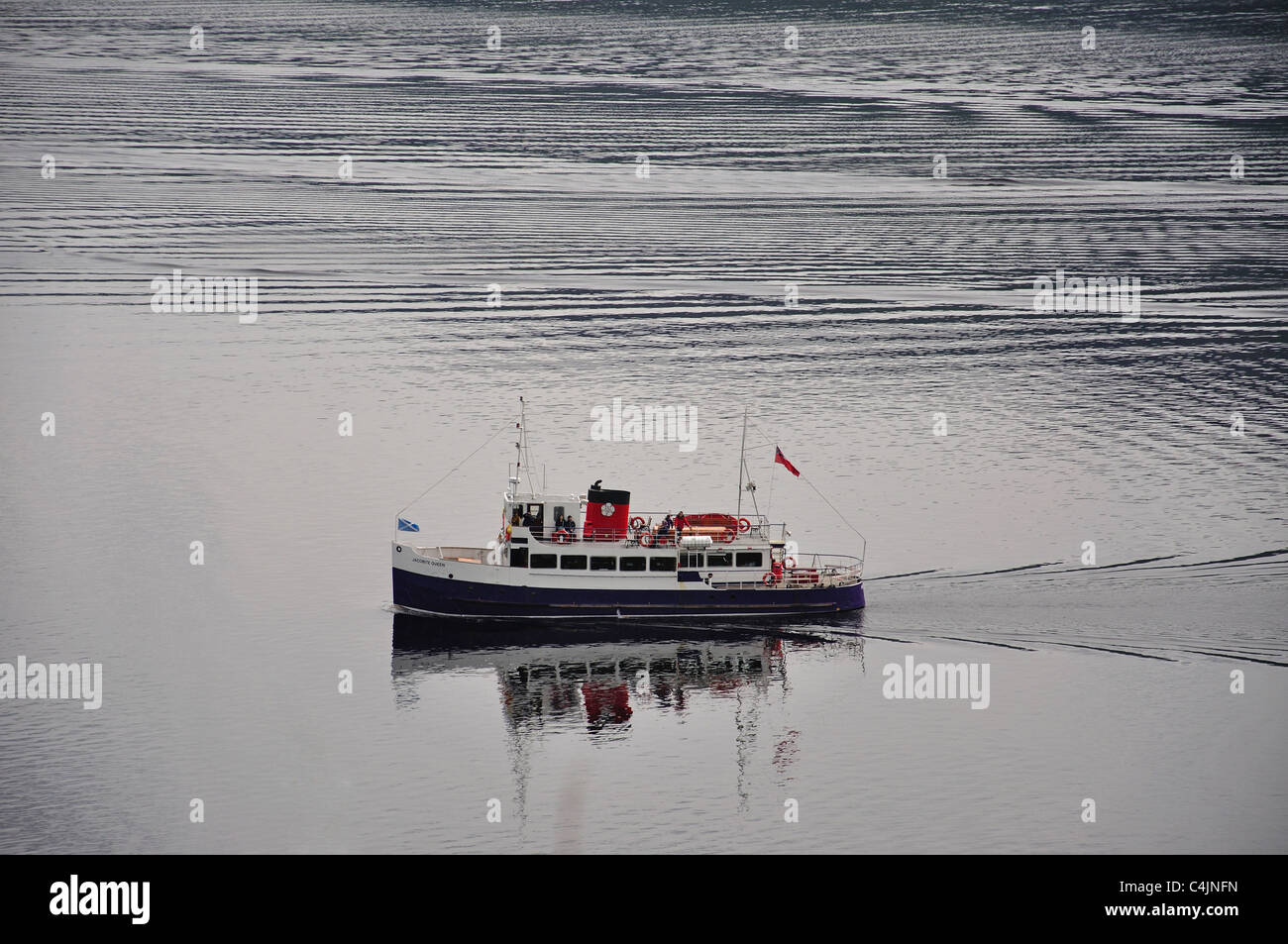 Jacobite Queen cruise boat on Loch Ness, Scottish Highlands, Scotland, United Kingdom Stock Photo