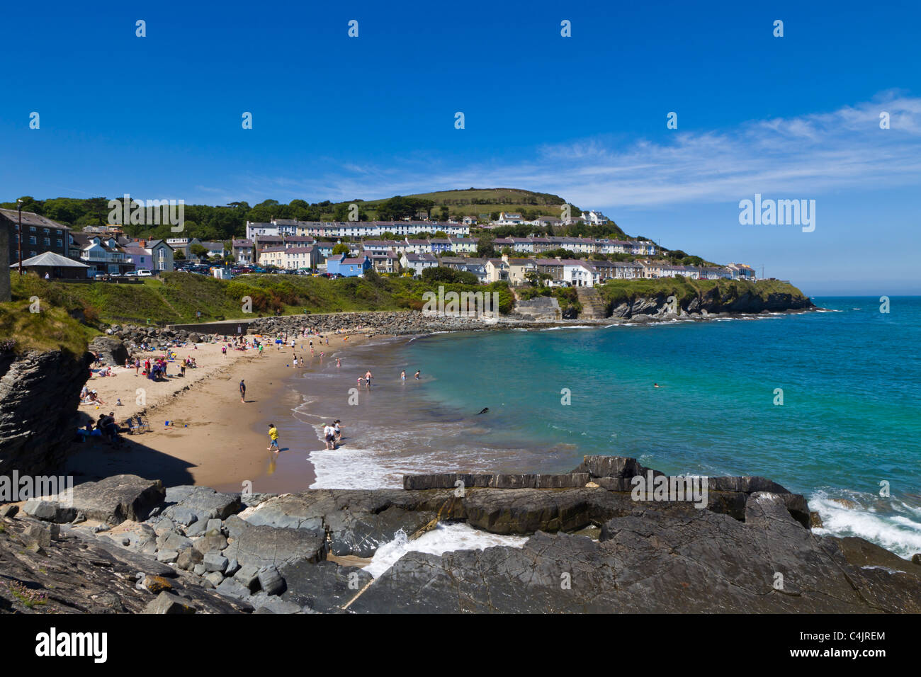 New Quay, Cardigan bay, Cardigan, Wales, UK Stock Photo Alamy