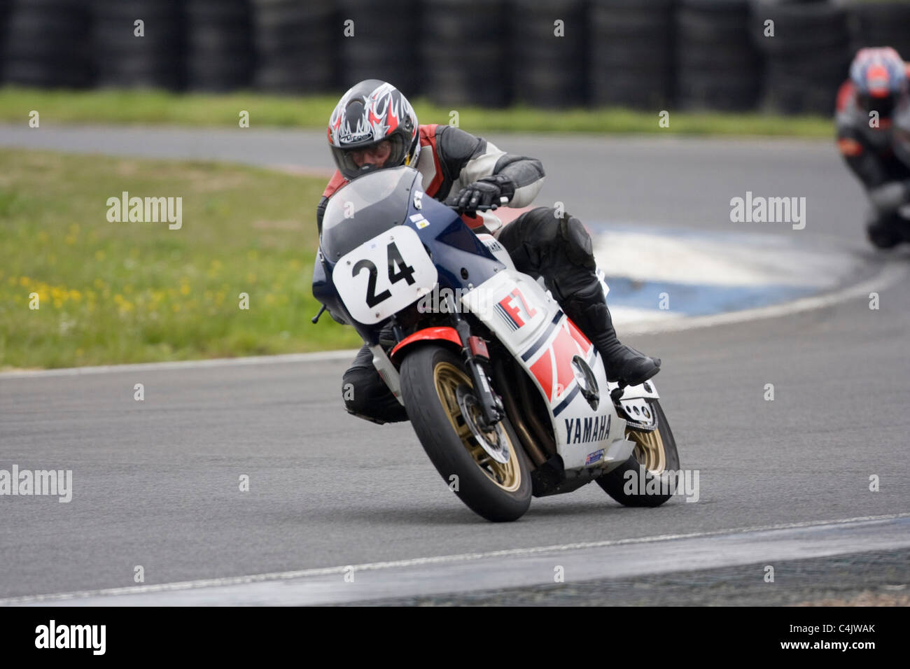 Yamaha FZ 600cc ridden by Paul Wood Stock Photo