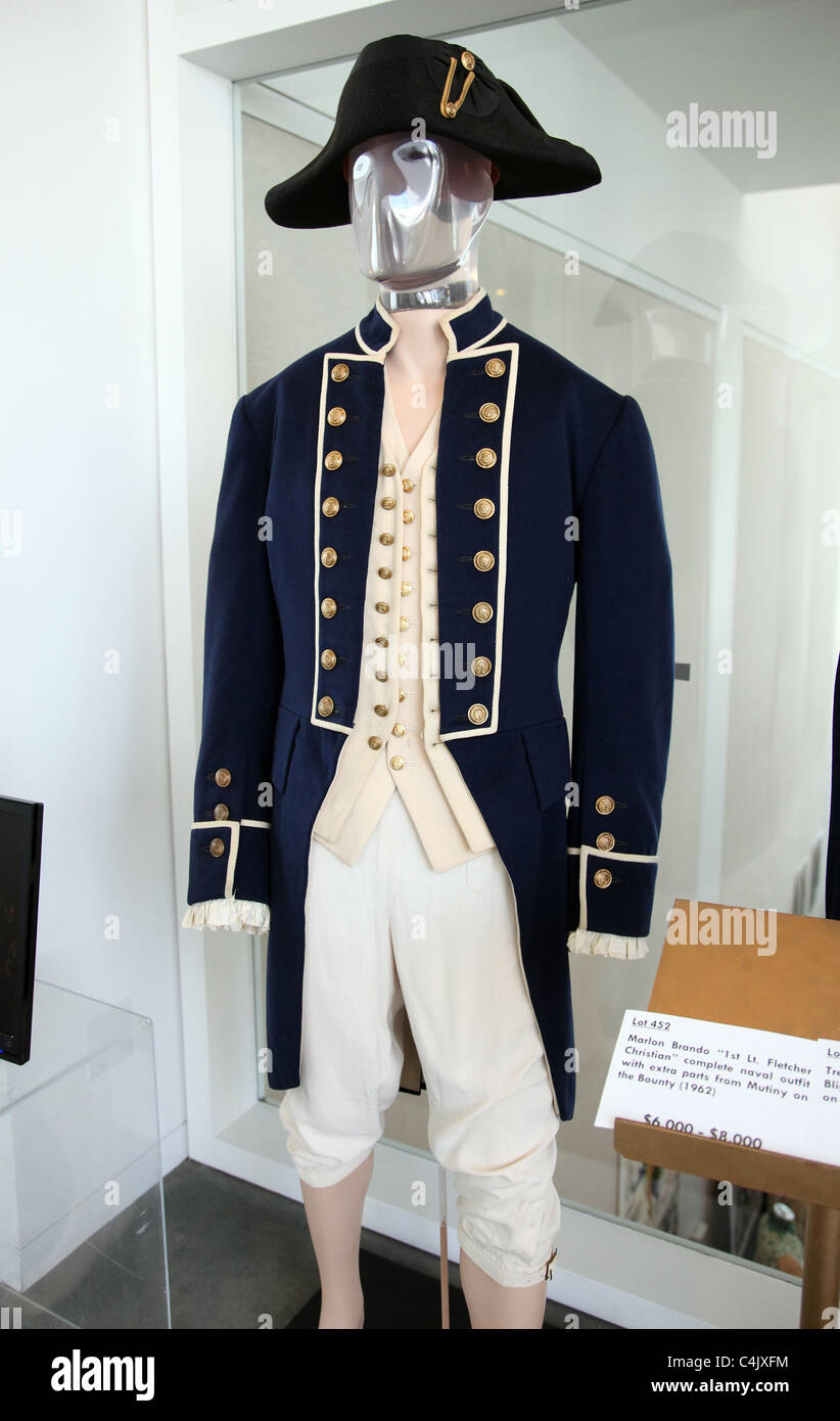 MARLON BRANDO UNIFORM FROM MUTINY ON THE BOUNTY DEBBIE REYNOLDS HOLLYWOOD MEMORABILIA AUCTION