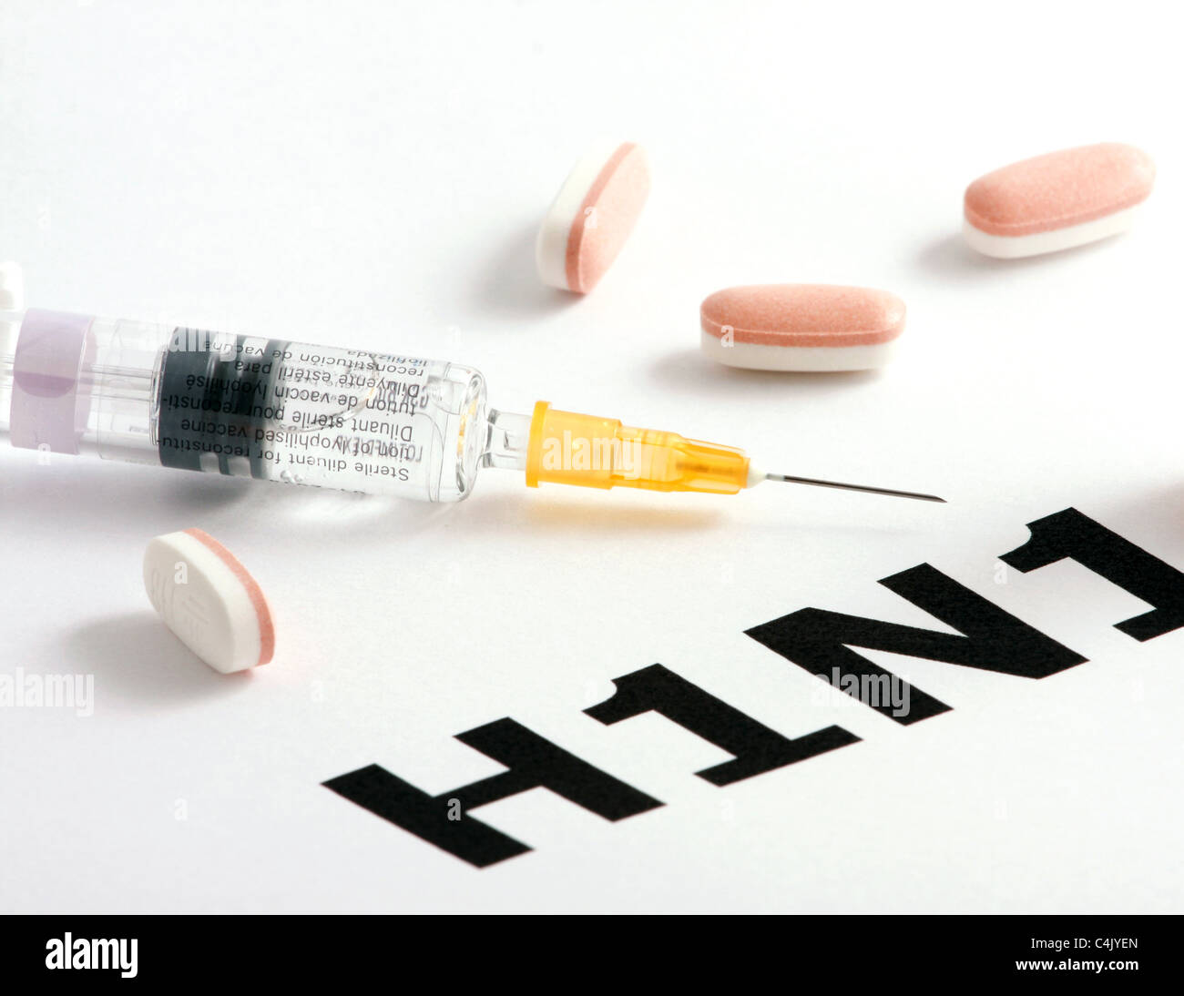 H1N1 Influenza Virus Stock Photo