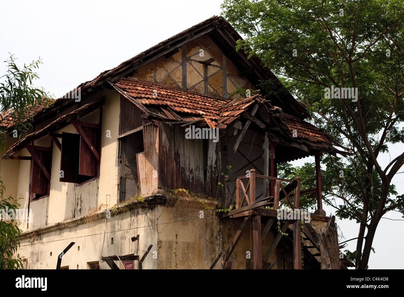 Old building Fort Cochin, Kerala, India Stock Photo