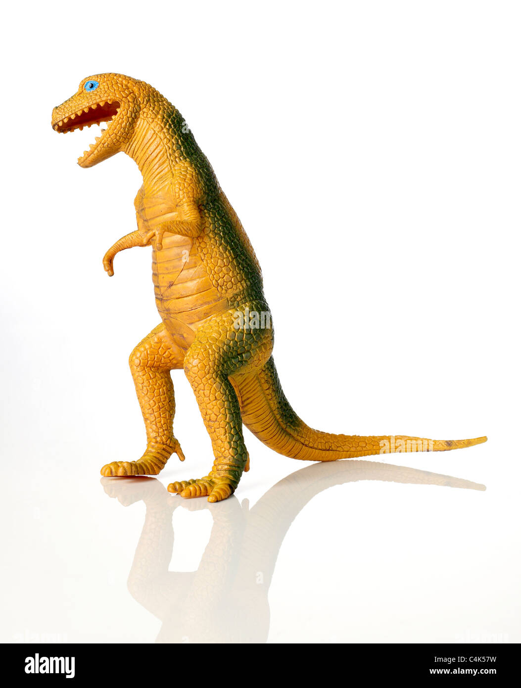 plastic dinosaur Stock Photo