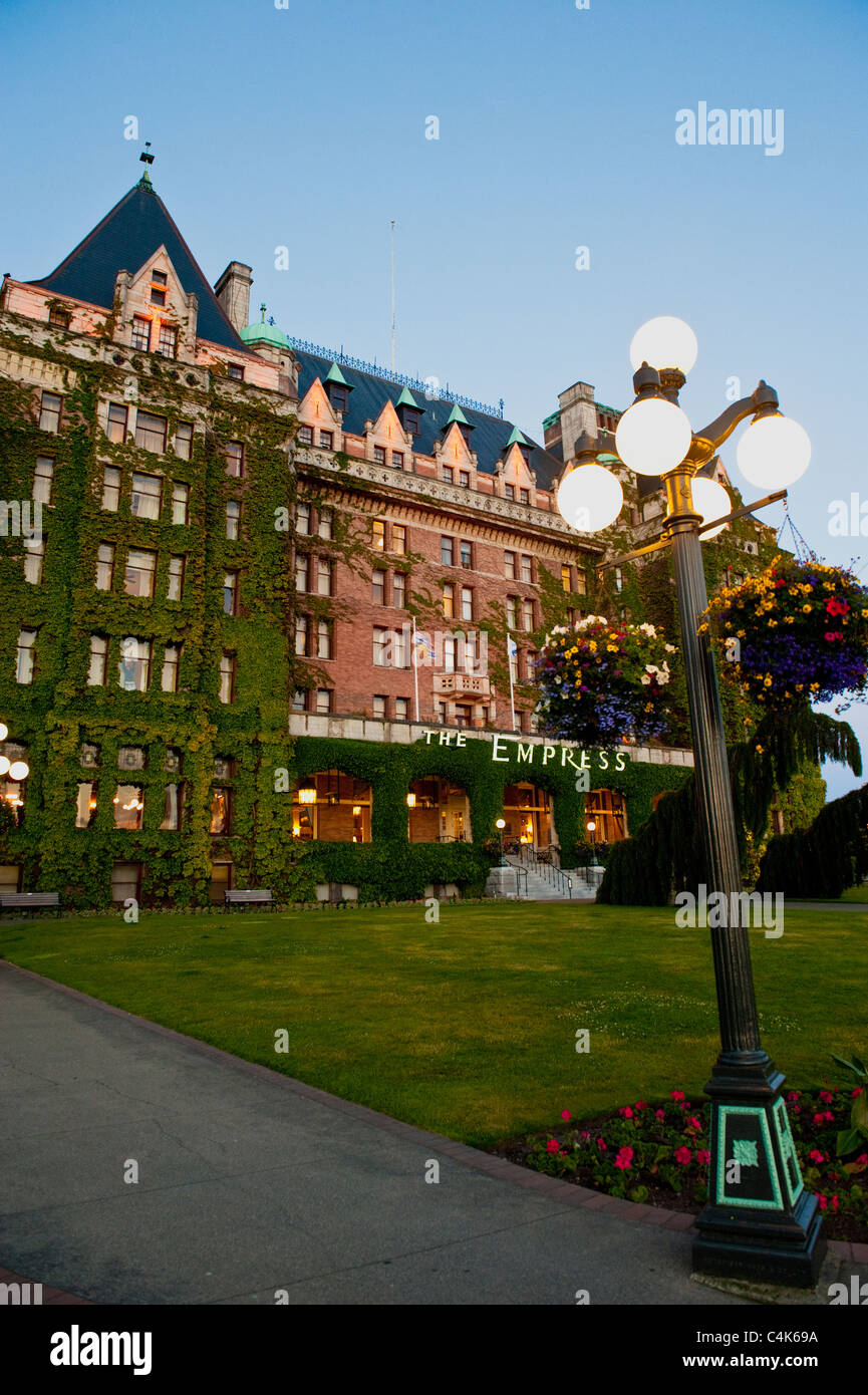 The Empress Hotel, located on the inner harbor,is one of the oldest and