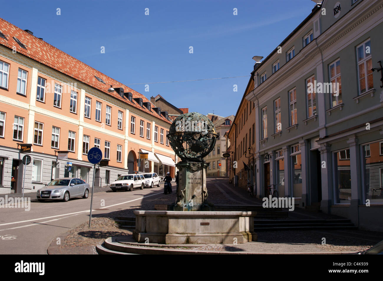 Planisphere memorial to the astronomer Tycho Brahe, Helsingborg, Sweden Stock Photo