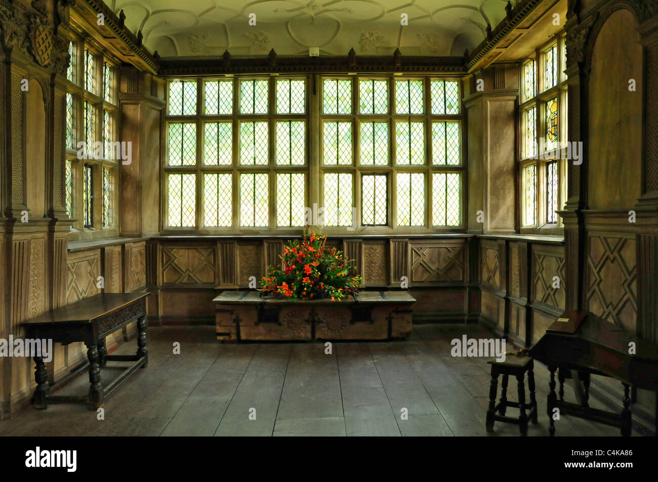 Interior Image Of Haddon Hall Near Bakewell In Derbyshire