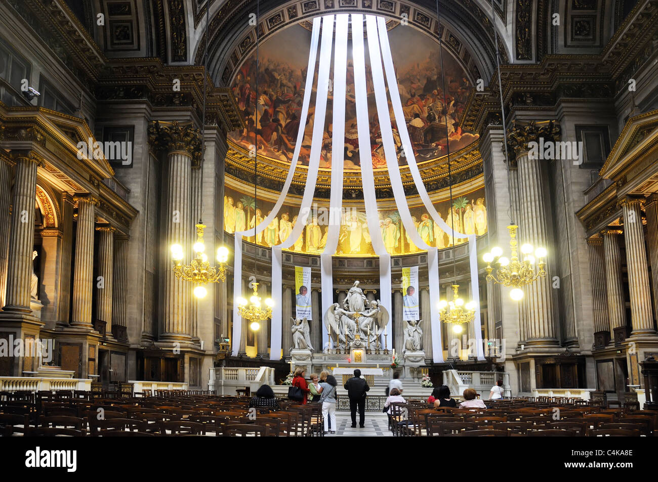 Inside La Madeleine church in Paris, France Stock Photo Alamy