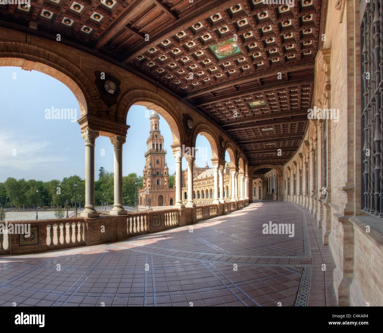 ES - ANDALUSIA: Seville's famous Plaza de Espana Stock Photo
