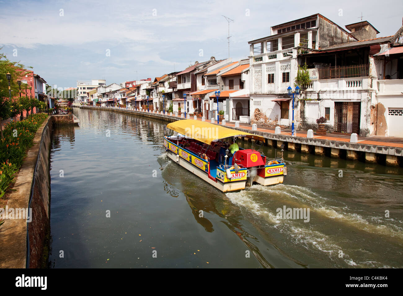 A Cruise on Melaka River, Melaka, Malaysia Stock Photo