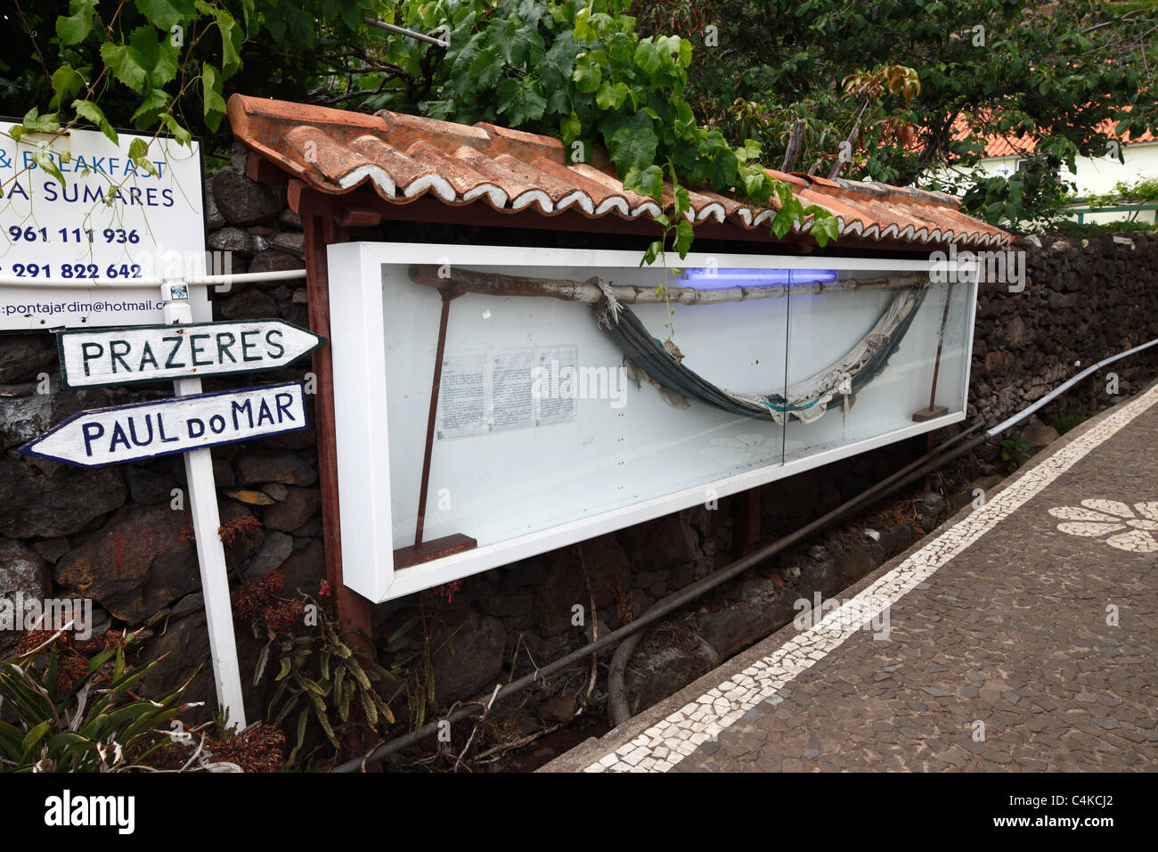 Priests hammock, Jardim do Mar, Madeira. Stock Photo