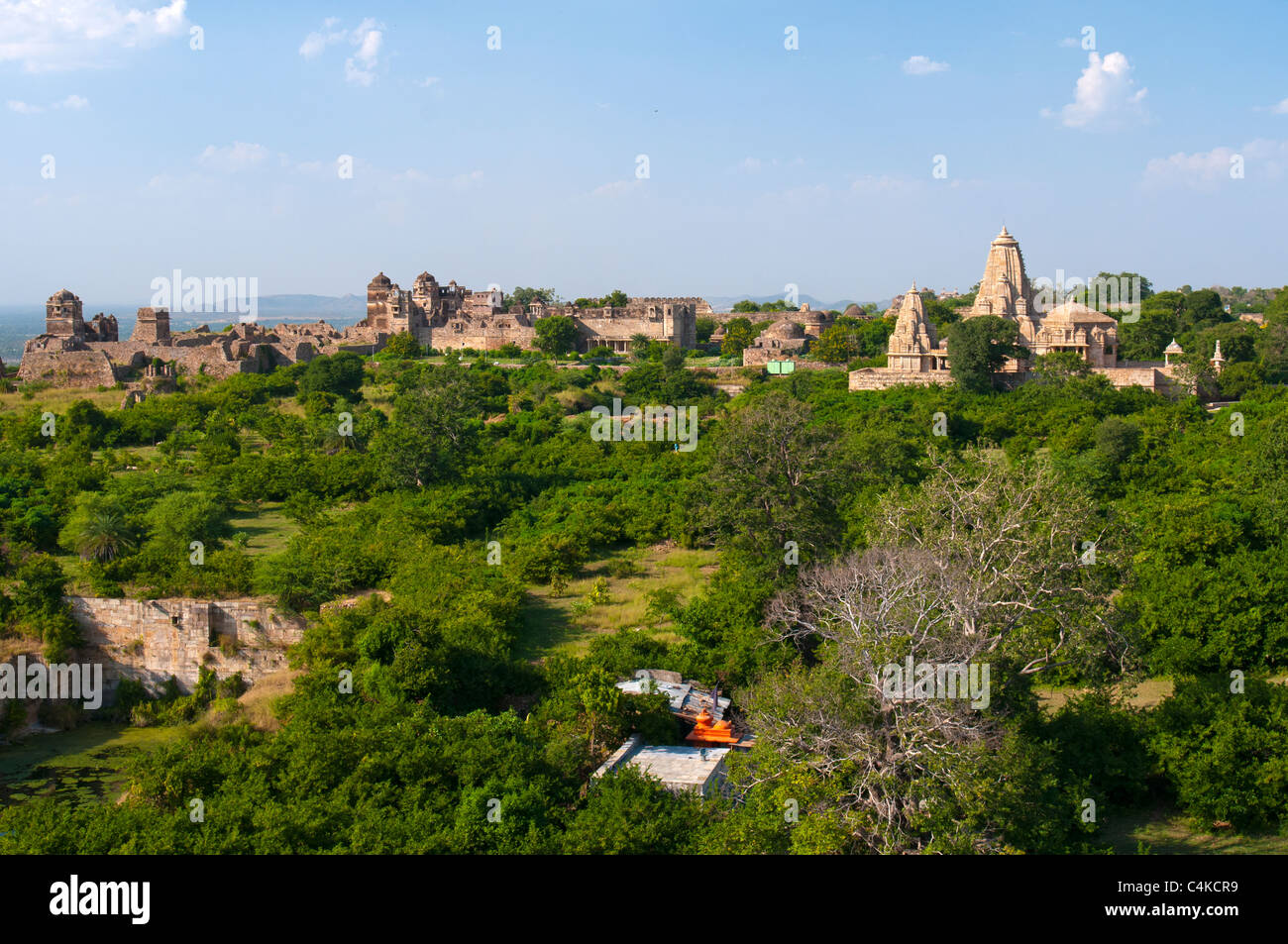 Fort Chittorgarh (also Chittor, Chittaur, or Chittaurgarh), Rajasthan state, western India, Asia Stock Photo