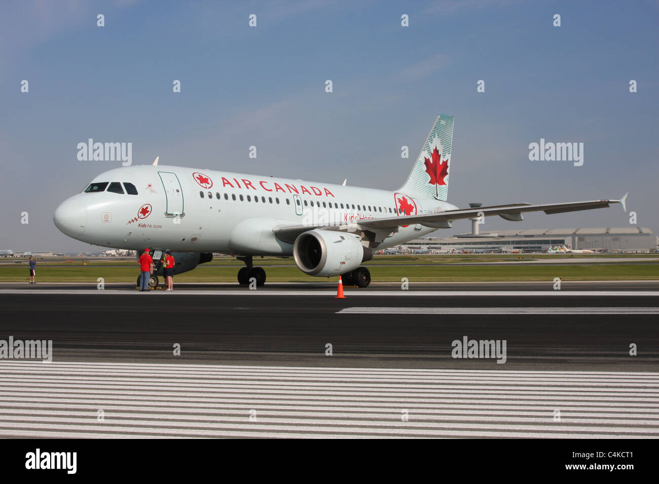 Airbus a330 'Air Canada' Airplane Aircraft Runway Stock Photo