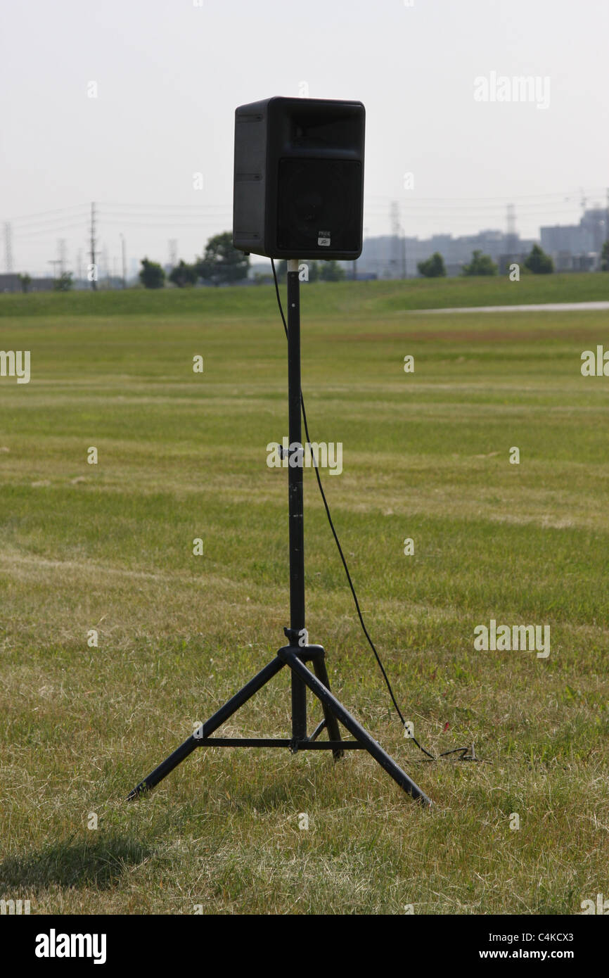 outdoor speaker Stock Photo
